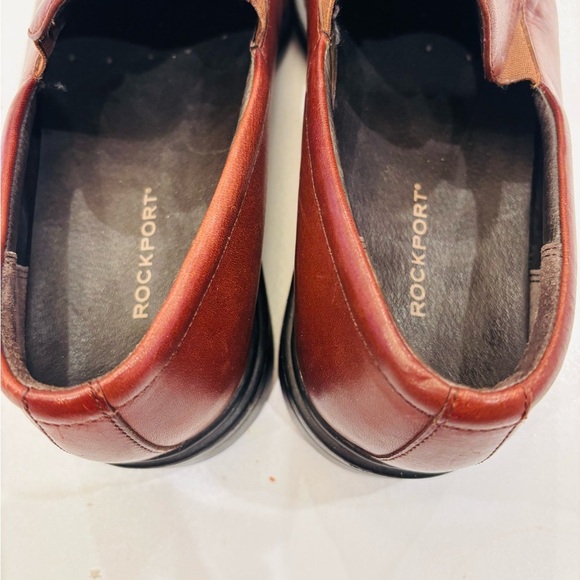 Rockport Men\'s Slip-On Leather Loafers in Burgundy Brown size 9.5 main image 7